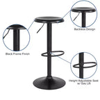 Tabouret de bar rétro réglable en hauteur Flash Furniture Madrid Series