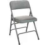 Lot de 2 chaises pliantes en métal rembourrées Advantage de Flash Furniture - Siège en tissu