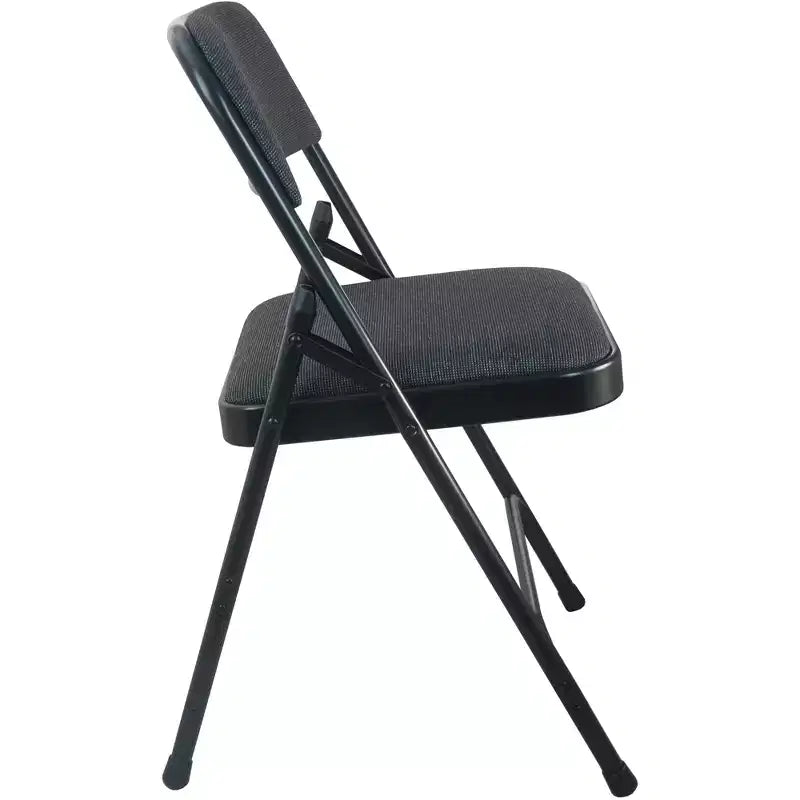 Lot de 2 chaises pliantes en métal rembourrées Advantage de Flash Furniture - Siège en tissu