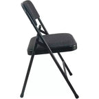 Lot de 2 chaises pliantes en métal rembourrées Advantage de Flash Furniture - Siège en tissu