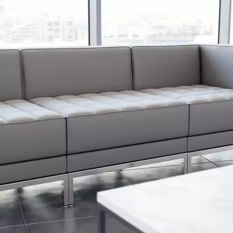 Chaise centrale contemporaine en similicuir Flash Furniture HERCULES Imagination Series