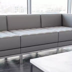 Chaise centrale contemporaine en similicuir Flash Furniture HERCULES Imagination Series