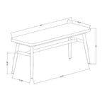 Banc de salle à manger en bois Shaker – Hearth & Hand avec Magnolia