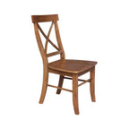 36 Table piédestal David Round Top avec 2 chaises à dossier X – International Concepts