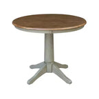 36 Table piédestal David Round Top avec 2 chaises à dossier X – International Concepts