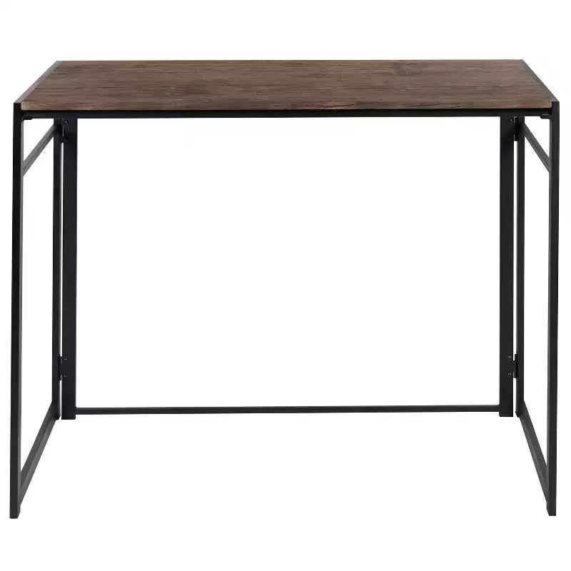 Emma et Oliver 40 Bureau d'ordinateur pliable rustique pour la maison - Bureau pour ordinateur portable