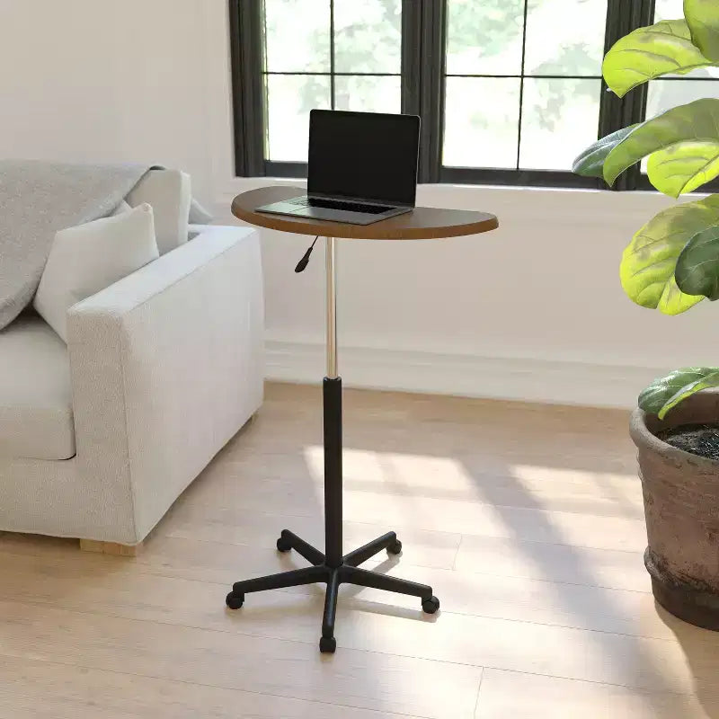 Bureau d'ordinateur portable mobile Emma and Oliver Sit to Stand – Bureau debout roulant portable