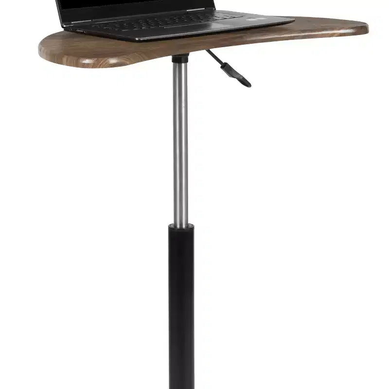 Bureau d'ordinateur portable mobile Emma and Oliver Sit to Stand – Bureau debout roulant portable