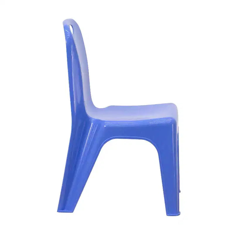 Emma and Oliver Lot de 4 chaises d'école en plastique empilables avec poignée de transport et hauteur d'assise de 27,9 cm