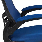 Chaise de dessinateur ergonomique Emma and Oliver Mid-Back Mesh avec repose-pieds et accoudoirs relevables