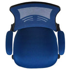 Chaise de dessinateur ergonomique Emma and Oliver Mid-Back Mesh avec repose-pieds et accoudoirs relevables