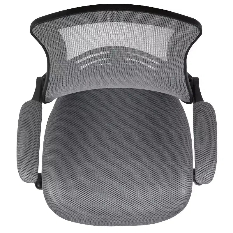 Chaise de dessinateur ergonomique Emma and Oliver Mid-Back Mesh avec repose-pieds et accoudoirs relevables