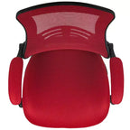 Chaise de dessinateur ergonomique Emma and Oliver Mid-Back Mesh avec repose-pieds et accoudoirs relevables