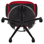 Chaise de dessinateur ergonomique Emma and Oliver Mid-Back Mesh avec repose-pieds et accoudoirs relevables