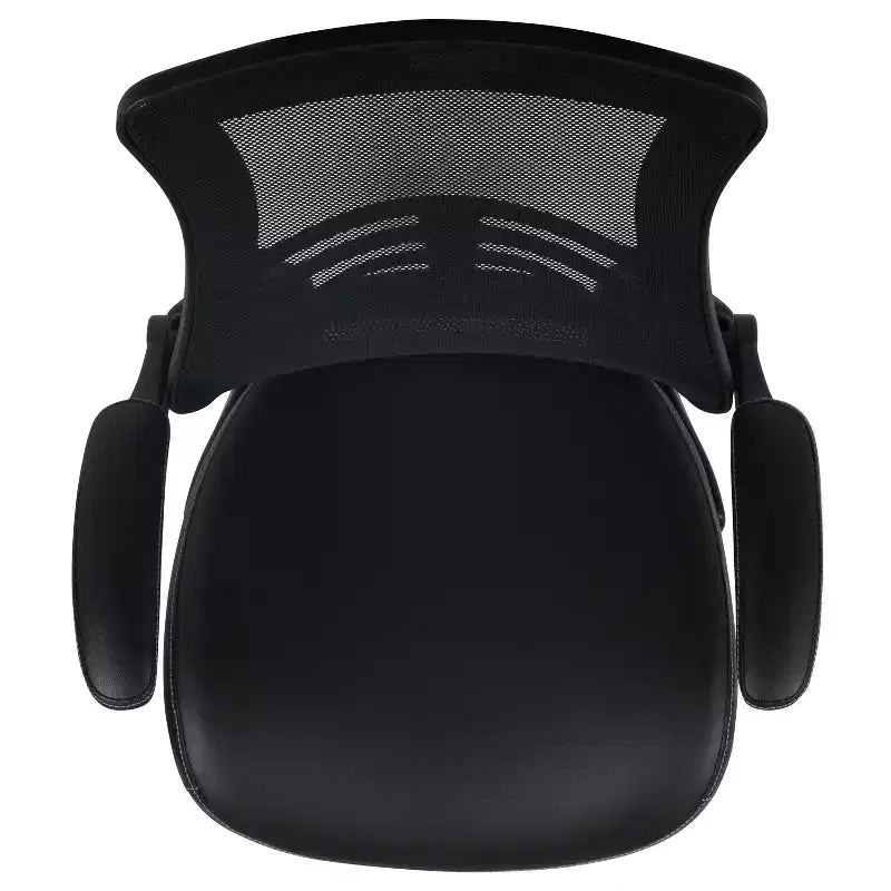 Chaise de dessinateur ergonomique Emma and Oliver Mid-Back Mesh avec repose-pieds et accoudoirs relevables