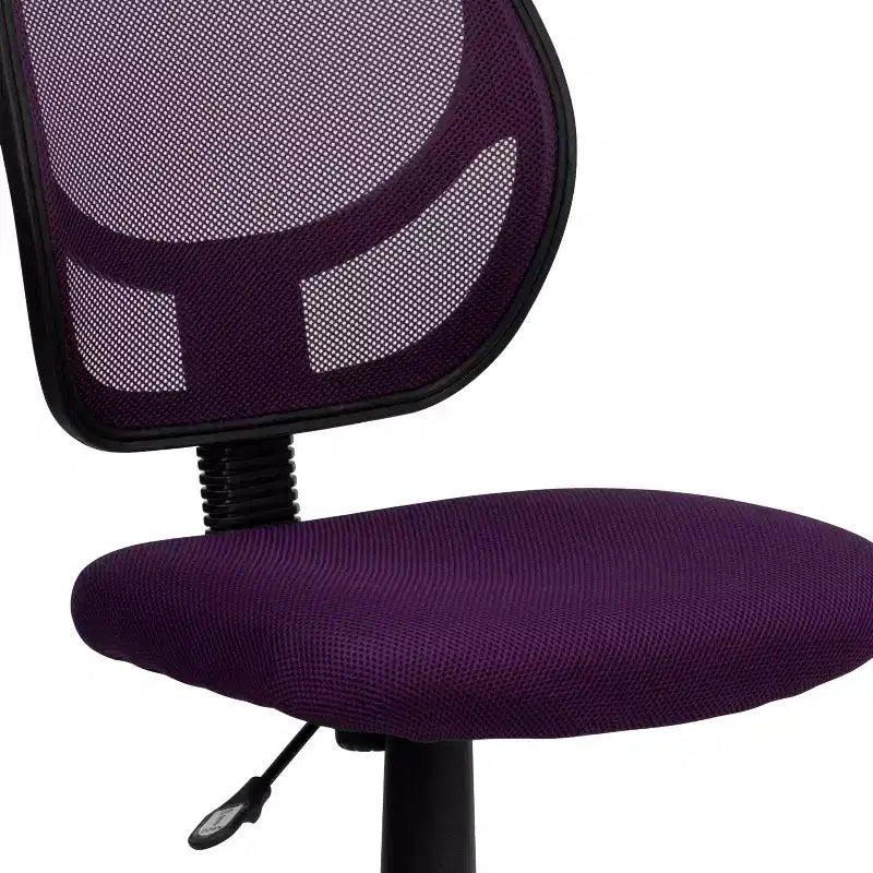 Fauteuil de bureau ergonomique Emma et Oliver à dossier incurvé en maille et pivotant