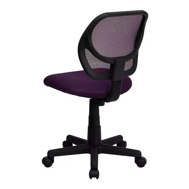 Fauteuil de bureau ergonomique Emma et Oliver à dossier incurvé en maille et pivotant