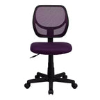 Fauteuil de bureau ergonomique Emma et Oliver à dossier incurvé en maille et pivotant