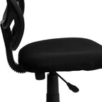 Fauteuil de bureau ergonomique Emma et Oliver à dossier incurvé en maille et pivotant