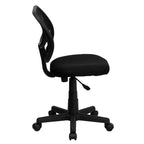 Fauteuil de bureau ergonomique Emma et Oliver à dossier incurvé en maille et pivotant
