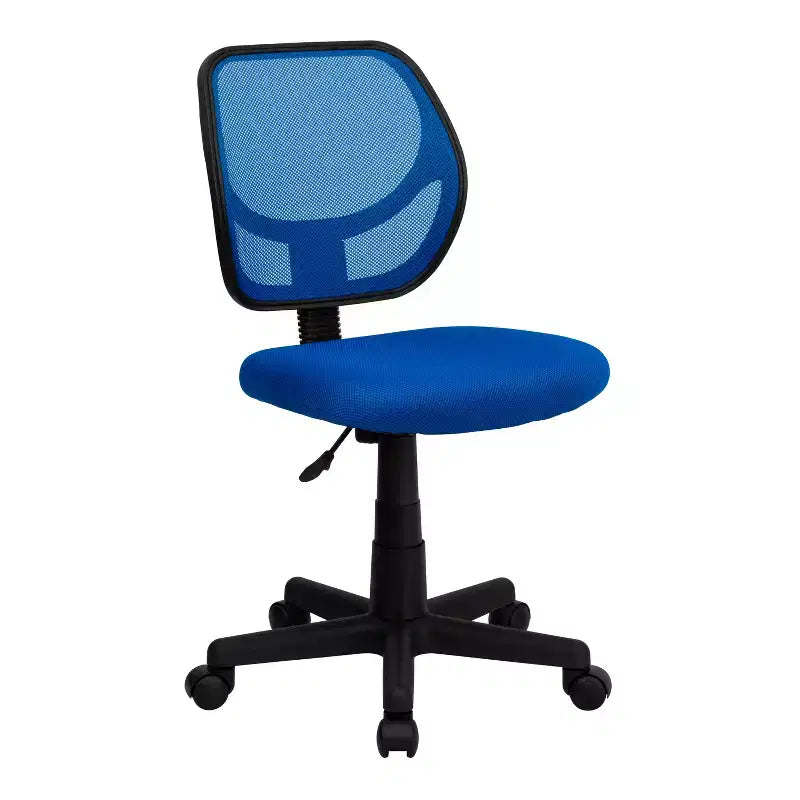 Fauteuil de bureau ergonomique Emma et Oliver à dossier incurvé en maille et pivotant