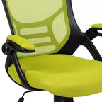 Fauteuil de bureau ergonomique à dossier haut en maille Emma et Oliver avec accoudoirs relevables