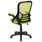 Fauteuil de bureau ergonomique à dossier haut en maille Emma et Oliver avec accoudoirs relevables
