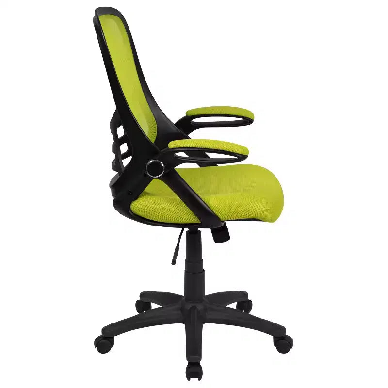 Fauteuil de bureau ergonomique à dossier haut en maille Emma et Oliver avec accoudoirs relevables