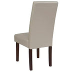 Chaise Parson's Mid-Century Emma et Oliver avec cadre en bois dur fini pour cuisine, salle à manger et plus