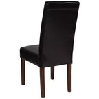 Chaise Parson's Mid-Century Emma et Oliver avec cadre en bois dur fini pour cuisine, salle à manger et plus
