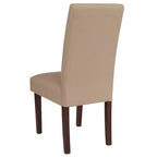 Chaise Parson's Mid-Century Emma et Oliver avec cadre en bois dur fini pour cuisine, salle à manger et plus