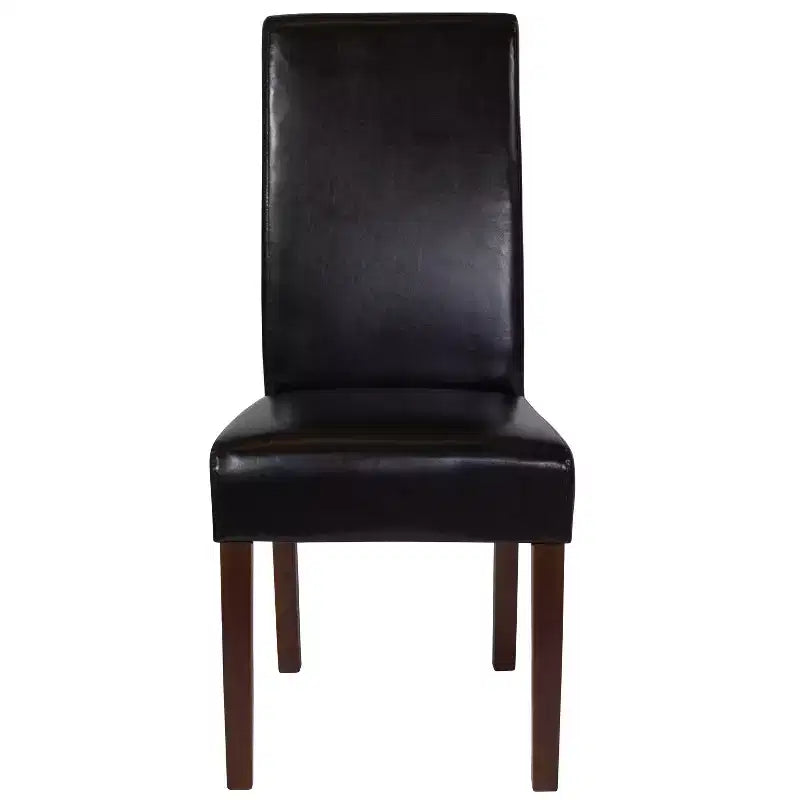 Chaise Parson's Mid-Century Emma et Oliver avec cadre en bois dur fini pour cuisine, salle à manger et plus