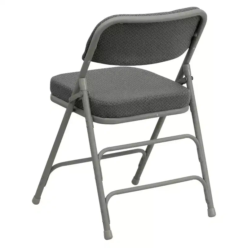 Chaise pliante en métal Emma and Oliver, lot de 2, rembourrée en tissu, pour la maison, le bureau, les fêtes et les événements