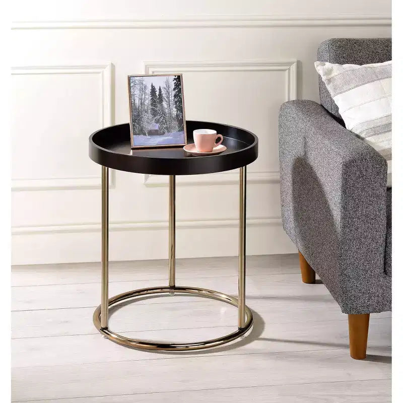 21,75 Table d'appoint Edie à bord relevé de style Mid-Century - Ore International