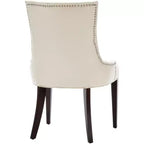 Chaise de salle à manger capitonnée Amanda 19 H avec clous décoratifs - MCR4515 - Safavieh Couture