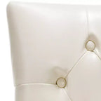 Chaise de salle à manger capitonnée Amanda 19 H avec clous décoratifs - MCR4515 - Safavieh Couture