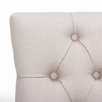 Chaise de salle à manger capitonnée Amanda 19 H avec clous décoratifs - MCR4515 - Safavieh Couture