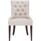 Chaise de salle à manger capitonnée Amanda 19 H avec clous décoratifs - MCR4515 - Safavieh Couture