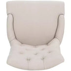 Chaise de salle à manger capitonnée Amanda 19 H avec clous décoratifs - MCR4515 - Safavieh Couture
