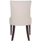 Chaise de salle à manger capitonnée Amanda 19 H avec clous décoratifs - MCR4515 - Safavieh Couture