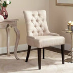 Chaise de salle à manger capitonnée Amanda 19 H avec clous décoratifs - MCR4515 - Safavieh Couture
