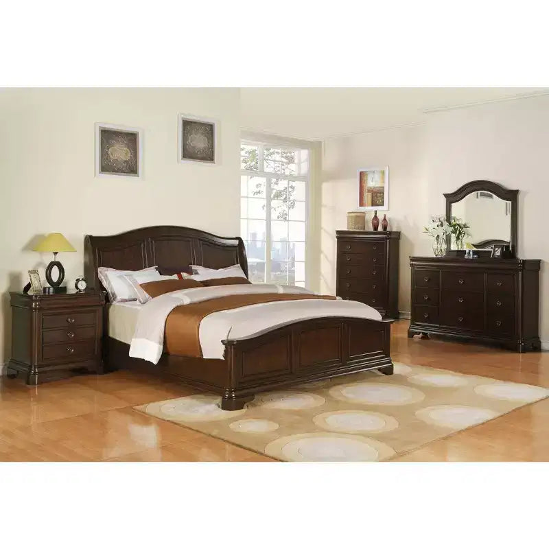 Lit Conley Bed Cherry - Picket House Furnishings