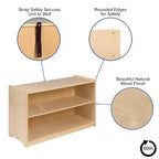 Meuble de rangement en bois pour salle de classe Emma et Oliver, pour usage commercial ou domestique