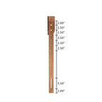Tête de lit arquée en bois vintage de noisetier et rotin synthétique noyer - Baxton Studio