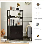 Meuble de Rangement Salle de Bain Costway avec Tiroir Étagère Armoire Meuble Bas