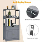 Meuble de Rangement Salle de Bain Costway avec Tiroir Étagère Armoire Meuble Bas