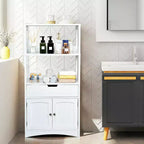 Meuble de Rangement Salle de Bain Costway avec Tiroir Étagère Armoire Meuble Bas