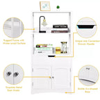 Meuble de Rangement Salle de Bain Costway avec Tiroir Étagère Armoire Meuble Bas