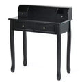 Costway Writing Desk Mission White Home Office Computer Desk 4 Drawer White\Black\Pink