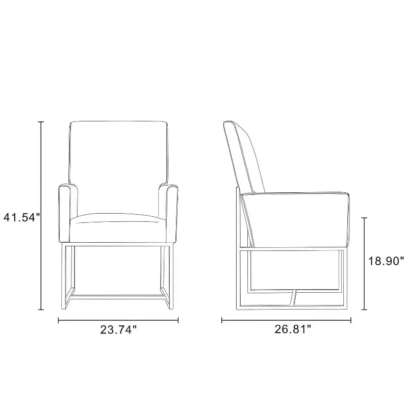 Lot de 8 Chaises de Salle à Manger Element - Manhattan Comfort